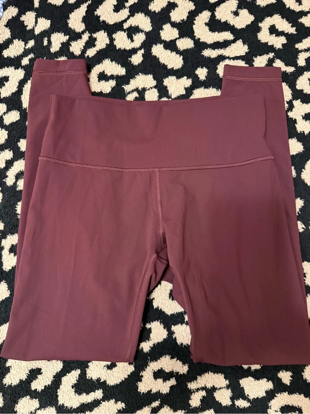 Lululemon High-Rise Align Burgundy Leggings